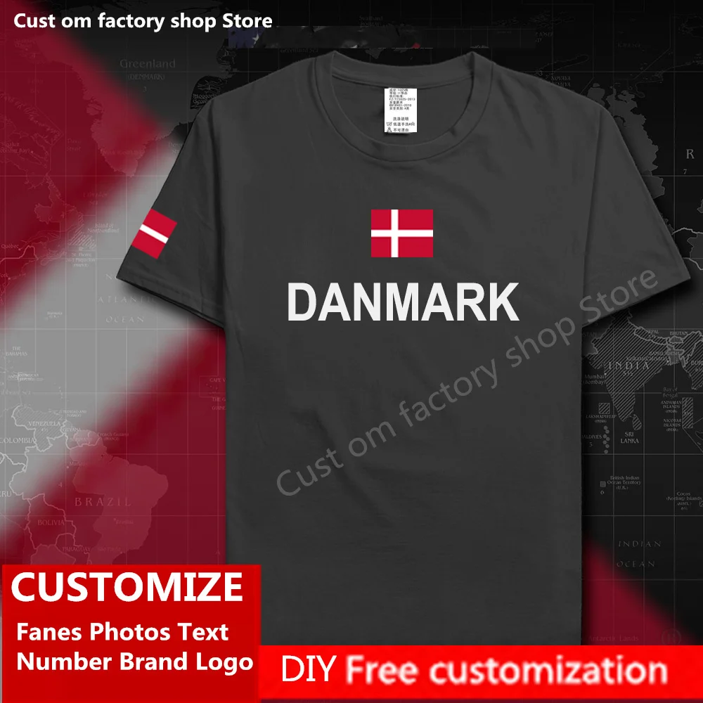 DANMARK Cotton T shirt Custom Jersey Fans DIY Name Number Brand LOGO High Street Fashion Hip Hop Loose Casual T-shirt DK DNK
DANMARK Cotton T shirt Custom Jersey Fans DIY Name Number Brand LOGO High Street Fashion Hip Hop Loose Casual T-shirt DK DNK