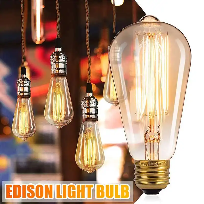 Dimmable Edison Light Bulb E27 40W 110V Retro Vintage Edison Bulb Incandescent Ampoule Bulbs Vintage Edison Lamp Retro Light
Dimmable Edison Light Bulb E27 40W 110V Retro Vintage Edison Bulb Incandescent Ampoule Bulbs Vintage Edison Lamp Retro Light