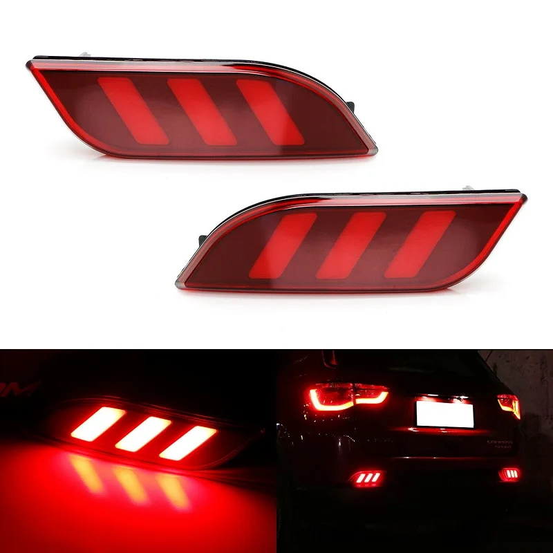 Smoke Red Optic Tube Style LED Rear Bumper Reflectors Lights For Jeep Compass 2017 2018 Tail Brake Light Fog Lamp Turn Signal
Smoke Red Optic Tube Style LED Rear Bumper Reflectors Lights For Jeep Compass 2017 2018 Tail Brake Light Fog Lamp Turn Signal