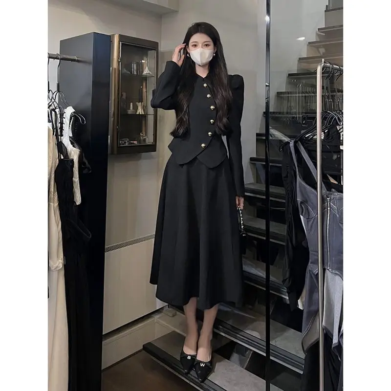 Fashion Women Suits 2023 New Autumn Winter Vintage Lady Single Breasted Coat Jacket High Waist Midi Skirt 2 Piece Sets S94
Fashion Women Suits 2023 New Autumn Winter Vintage Lady Single Breasted Coat Jacket High Waist Midi Skirt 2 Piece Sets S94