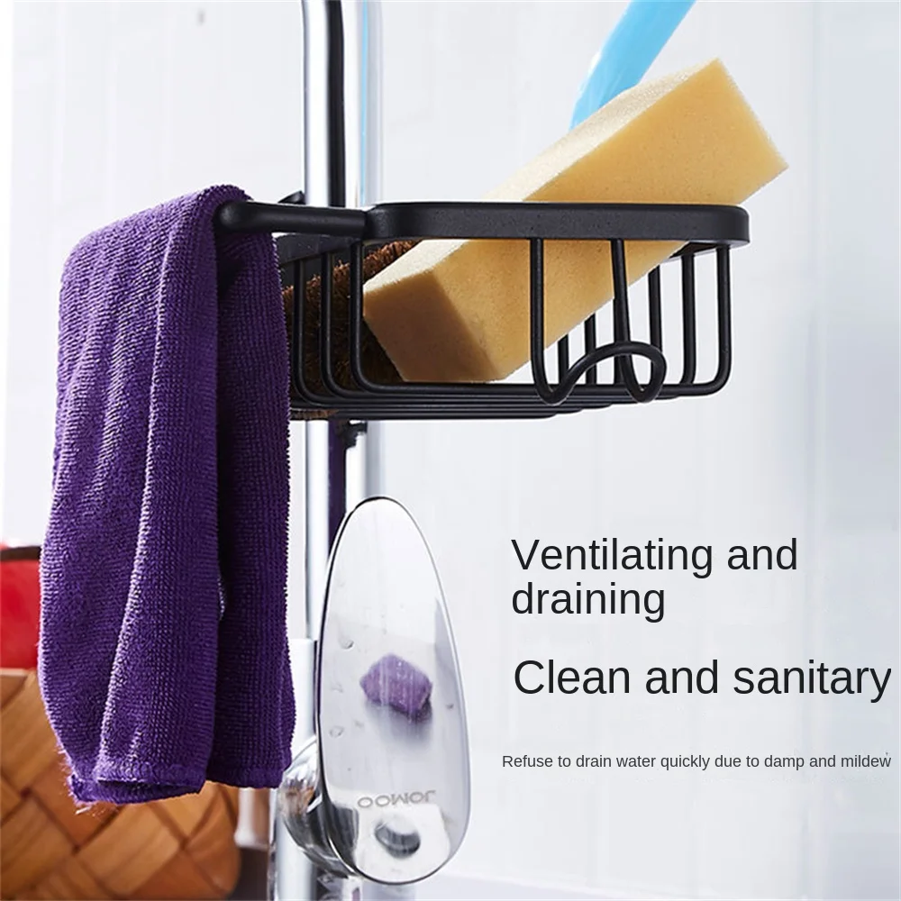 Space Aluminum Shelf High Quality Non-perforated Sink Cloth Rack Convenient Faucet Storage Rack Household Accessories New
Space Aluminum Shelf High Quality Non-perforated Sink Cloth Rack Convenient Faucet Storage Rack Household Accessories New