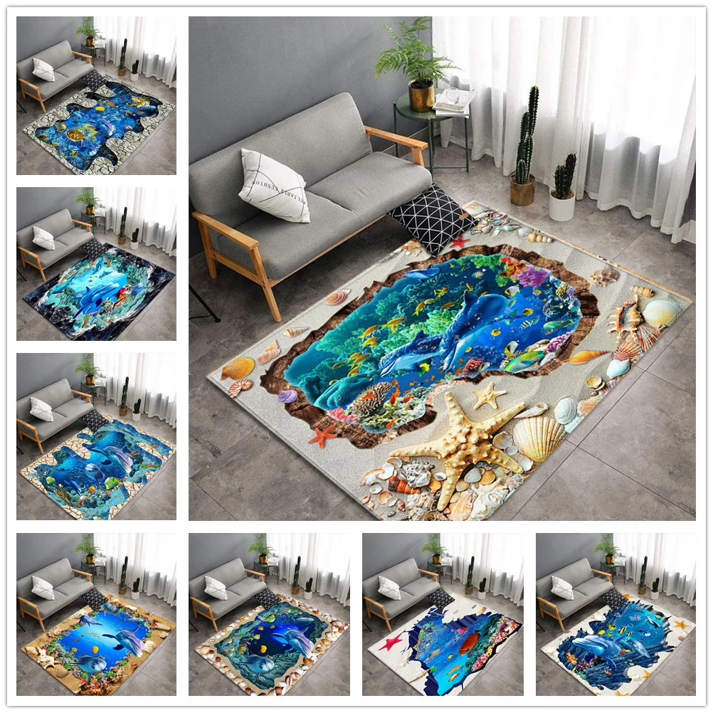 Sea World 3D Carpet Living Room Dolphin Large Rug Chair Mats Kitchen Bedroom Floor Mat Kids Playing Carpets Entrance Door Mat
Sea World 3D Carpet Living Room Dolphin Large Rug Chair Mats Kitchen Bedroom Floor Mat Kids Playing Carpets Entrance Door Mat