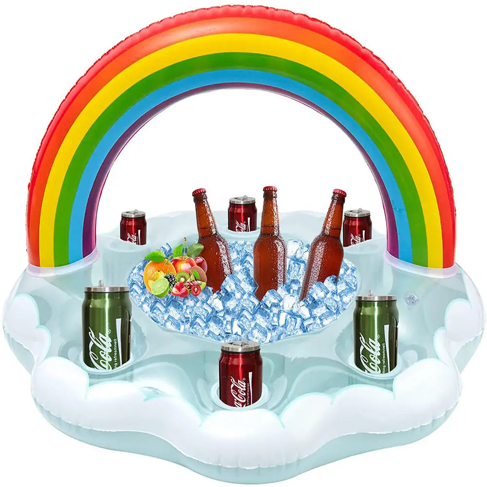 Inflatable Pool Float Beer Drinking Cooler Table Bar Tray Beach Swimming Ring Summer Pool Party Bucket Rainbow Cloud Cup Holder
Inflatable Pool Float Beer Drinking Cooler Table Bar Tray Beach Swimming Ring Summer Pool Party Bucket Rainbow Cloud Cup Holder