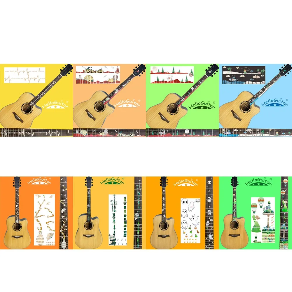 Guitar Fretboard Decals Inlay Sticker DIY Cool Style Ultra Thin Design For Electric Guitar Or Acoustic Guitar Hot Sale
Guitar Fretboard Decals Inlay Sticker DIY Cool Style Ultra Thin Design For Electric Guitar Or Acoustic Guitar Hot Sale