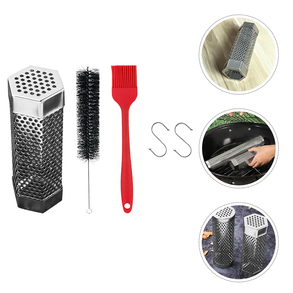 Tube Smoker Grilling Outdoor Pellet Box Grill Tool Gas Brush Convenient Professional Reusable Replaceable Steel Mesh Wear
Tube Smoker Grilling Outdoor Pellet Box Grill Tool Gas Brush Convenient Professional Reusable Replaceable Steel Mesh Wear