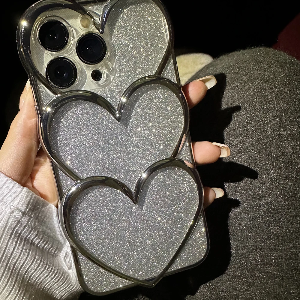 Luxury Heart Love Fashion Plating Glitter Bling Phone Cases For iPhone 14 11 12 13 Pro Max Cute Lovely Soft Back Cover Case
Luxury Heart Love Fashion Plating Glitter Bling Phone Cases For iPhone 14 11 12 13 Pro Max Cute Lovely Soft Back Cover Case