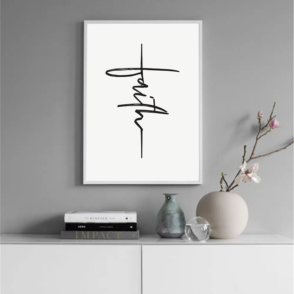 Faith Typography Wall Art God Faith Quote Poster Religious Wall Print Calligraphy Font Buddhism Islam Christianity Canvas Decor
Faith Typography Wall Art God Faith Quote Poster Religious Wall Print Calligraphy Font Buddhism Islam Christianity Canvas Decor