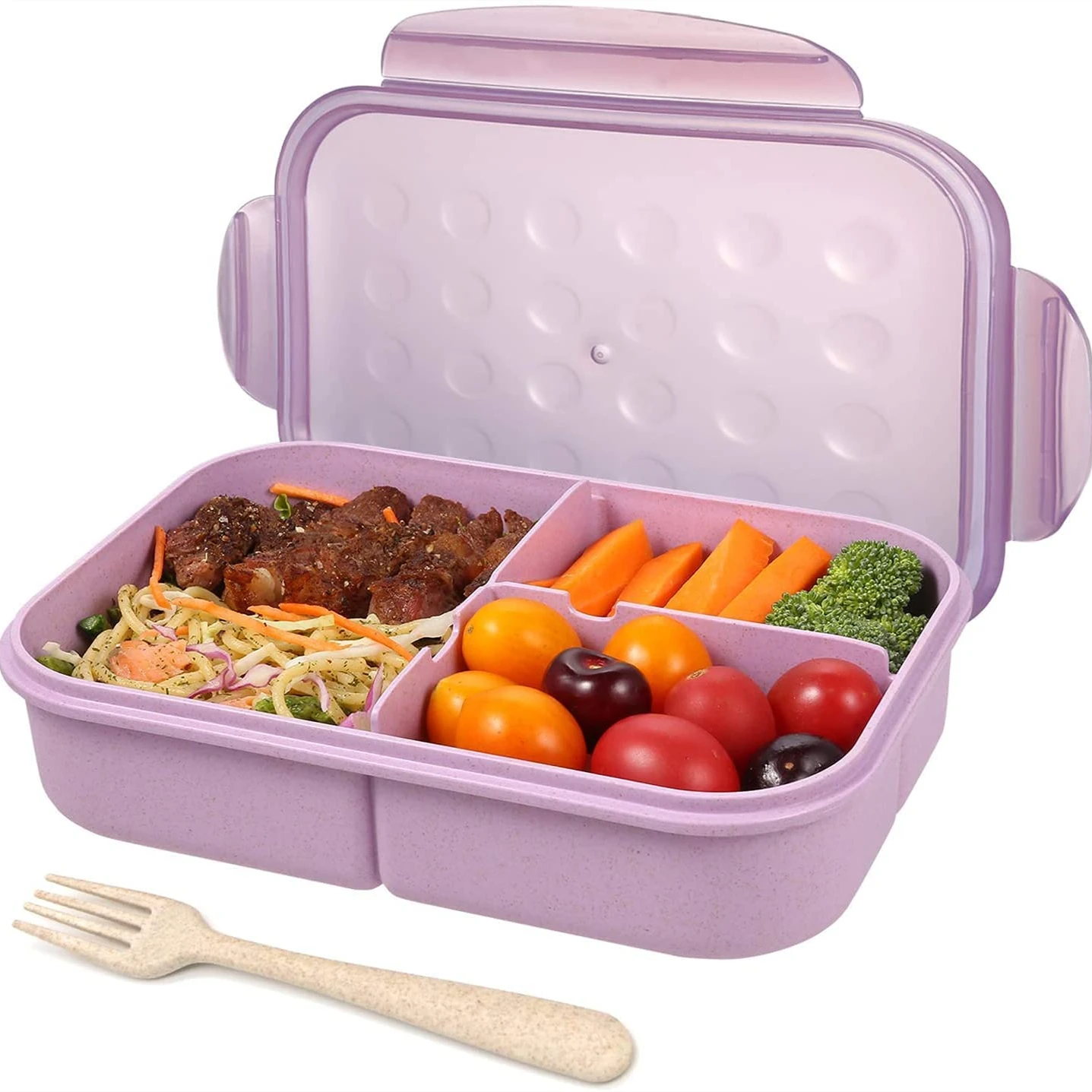 Bento Box Leak Proof Lunch Box Containers for Adult and Kids Microwave and Dishwasher Safe No BPAs and No Chemical Dyes
Bento Box Leak Proof Lunch Box Containers for Adult and Kids Microwave and Dishwasher Safe No BPAs and No Chemical Dyes