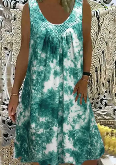 Dresses for Women 2023 Summer Sexy Mesh Panel U Neck Sleeveless Casual Fashion Print Pocket Loose Dress Female Clothing
Dresses for Women 2023 Summer Sexy Mesh Panel U Neck Sleeveless Casual Fashion Print Pocket Loose Dress Female Clothing