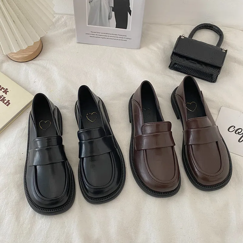 Womens Loafers Shoes Oxfords Clogs Platform All-Match Female Footwear Slip-on Shallow Mouth Round Toe Casual Sneaker Leather Cre
Womens Loafers Shoes Oxfords Clogs Platform All-Match Female Footwear Slip-on Shallow Mouth Round Toe Casual Sneaker Leather Cre