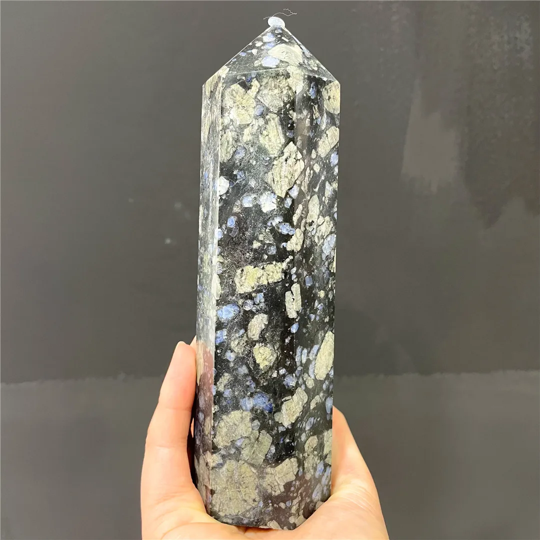 15CM Natural Glaucophane Crystal Quartz Single Point Tower Ornament Feng Shui Accessories Living Room Decorations Stone Product
15CM Natural Glaucophane Crystal Quartz Single Point Tower Ornament Feng Shui Accessories Living Room Decorations Stone Product