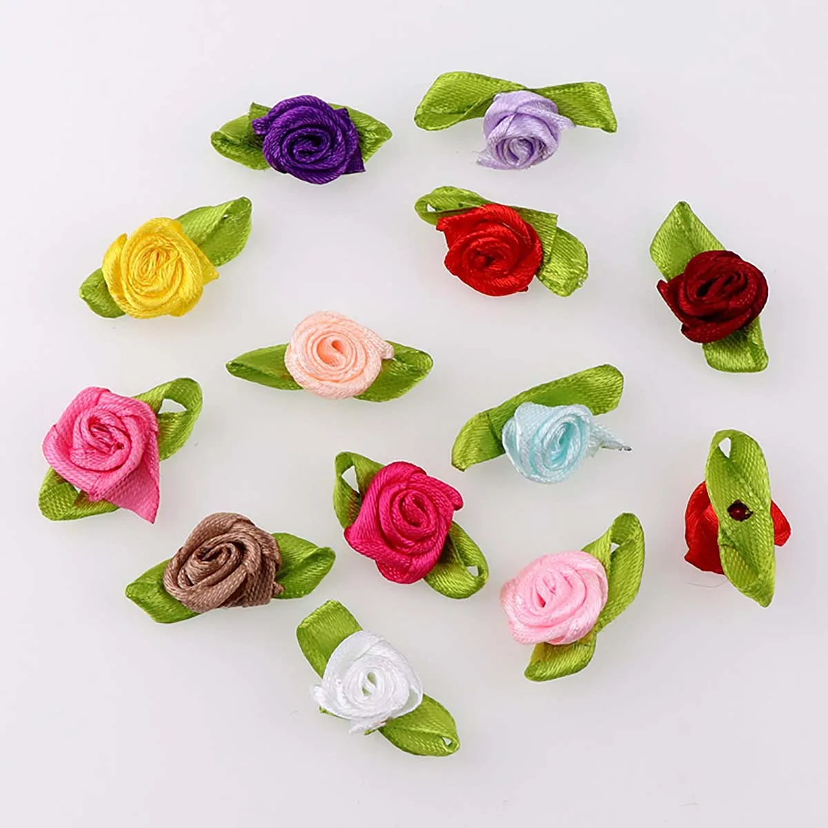 50Pcs Mini Artificial Flowers Heads Make Satin Ribbon Roses Silk Flowers Handmade DIY Crafts for Wedding Decoration Appliques
50Pcs Mini Artificial Flowers Heads Make Satin Ribbon Roses Silk Flowers Handmade DIY Crafts for Wedding Decoration Appliques