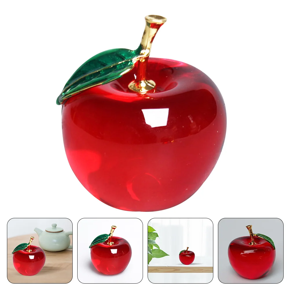 Glass Apples Figurine Work Desk Decor Desktop Ornament Car Decoration Crystal Interior Desktop Crystal
Glass Apples Figurine Work Desk Decor Desktop Ornament Car Decoration Crystal Interior Desktop Crystal