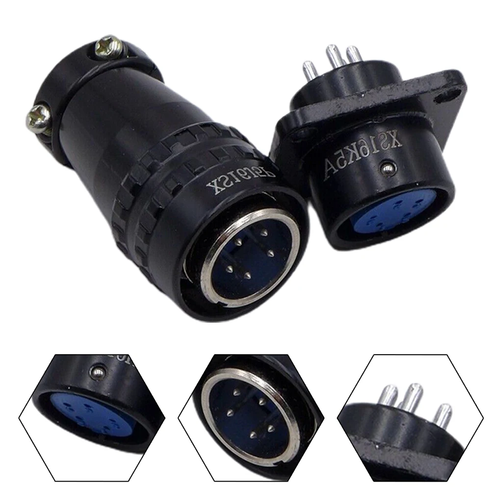 XS16J5P 5 Pin Connectors 1 Set Accessories For Harbor Freight For Welding Machine High Quality Plastic + Metal
XS16J5P 5 Pin Connectors 1 Set Accessories For Harbor Freight For Welding Machine High Quality Plastic + Metal