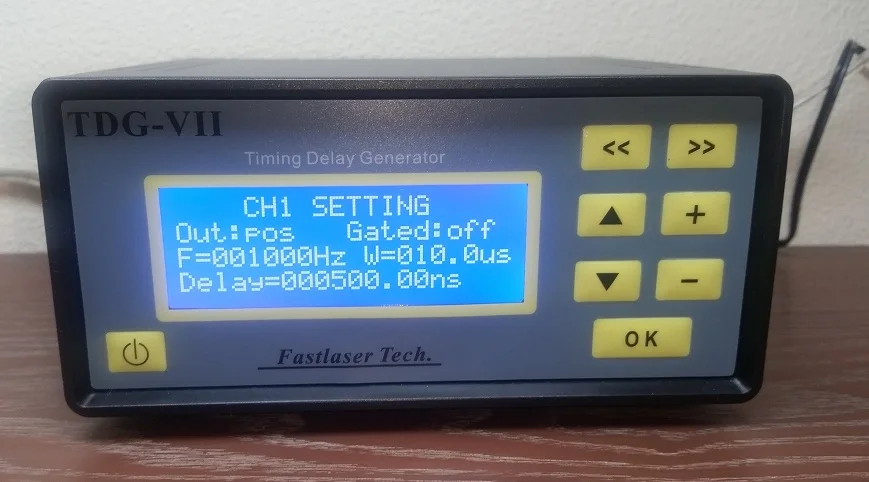 High precision digital signal delay device TTL signal generator counter 7 channels can be remotely controlled
High precision digital signal delay device TTL signal generator counter 7 channels can be remotely controlled