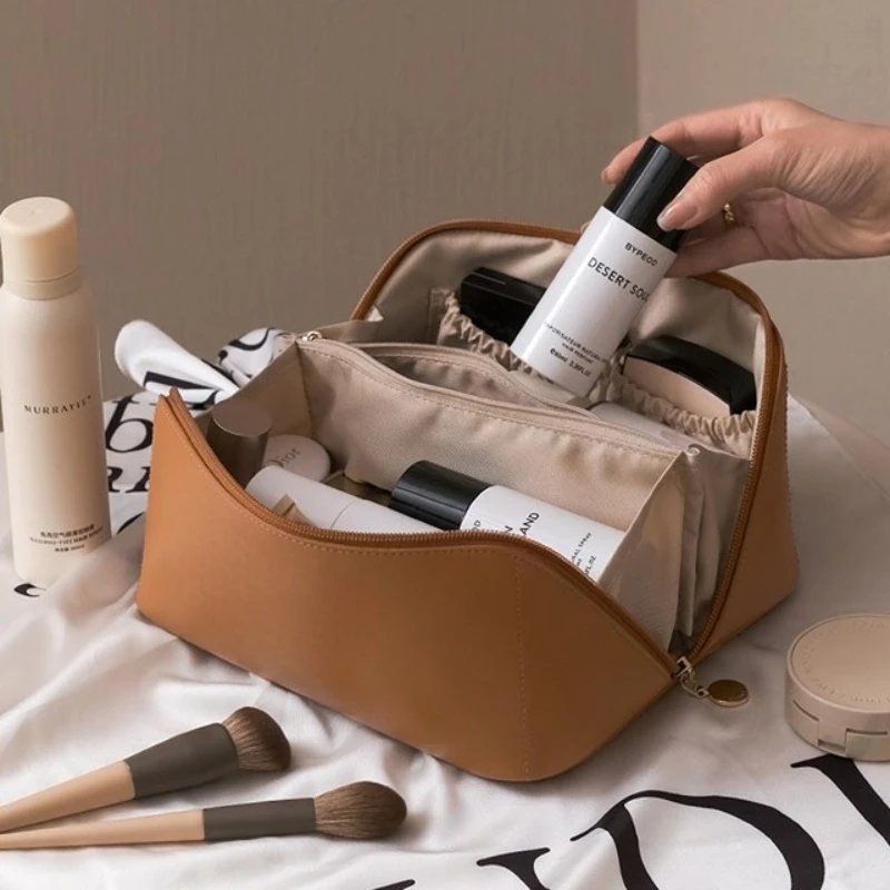 Large Makeup Organizer Female Toiletry Bags Travel Cosmetic Bag For Women Leather High-Capacity Cosmetic Case Storage Pouch
Large Makeup Organizer Female Toiletry Bags Travel Cosmetic Bag For Women Leather High-Capacity Cosmetic Case Storage Pouch