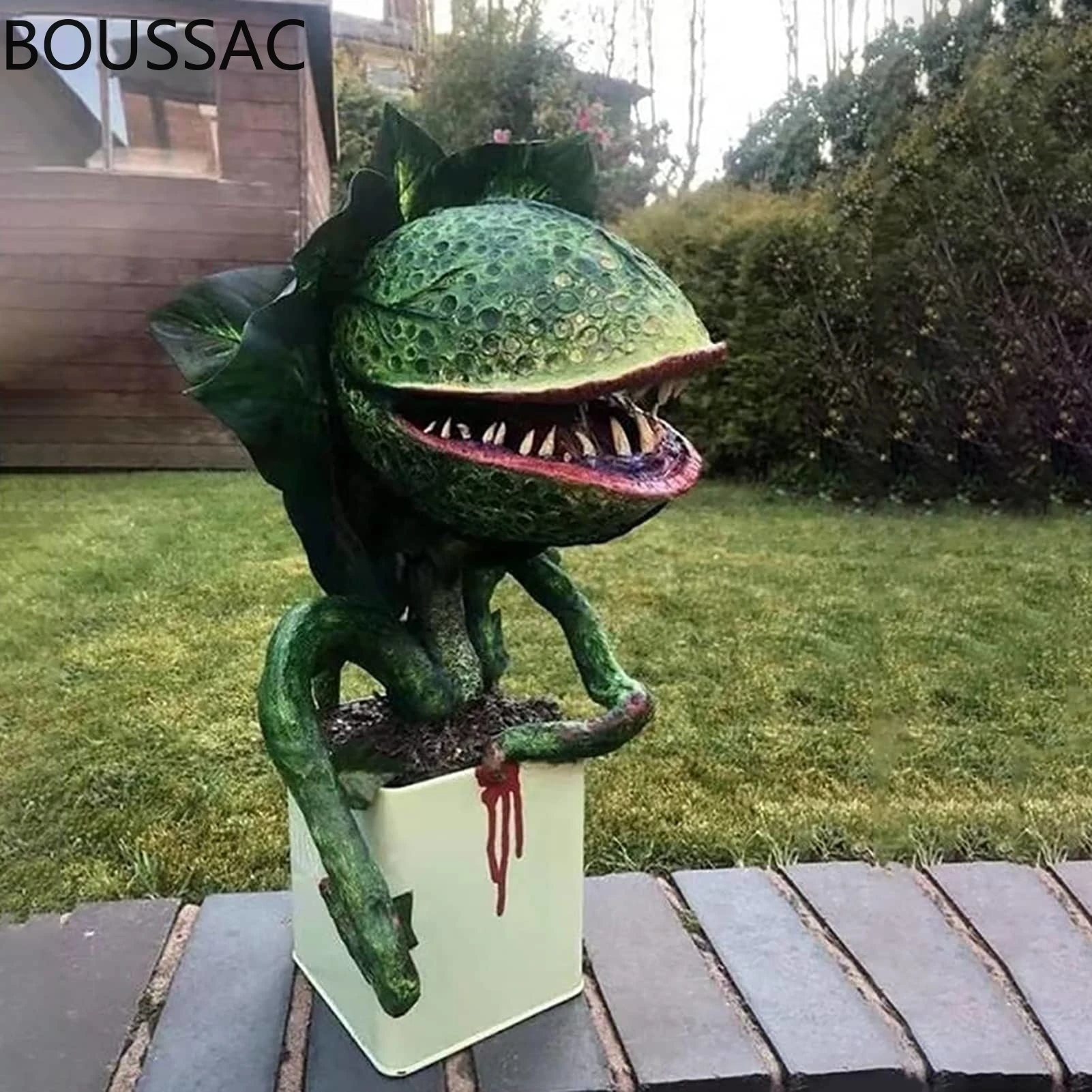 Garden Carnivorous Plant Statue Resin Sculpture Whimsical Halloween Decoration Desktop Ornament Yard Craft Landscaping for Home
Garden Carnivorous Plant Statue Resin Sculpture Whimsical Halloween Decoration Desktop Ornament Yard Craft Landscaping for Home