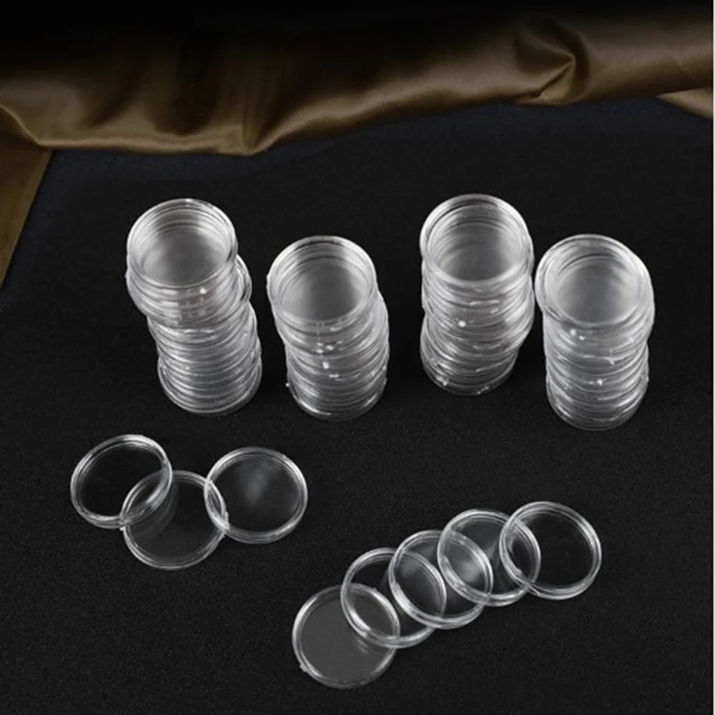 Home Garden Decoration Craft Non-Currency Coins Commemorative Coins Transparent Plastic Small Round Boxes 100pcs ID 16MM Durable
Home Garden Decoration Craft Non-Currency Coins Commemorative Coins Transparent Plastic Small Round Boxes 100pcs ID 16MM Durable