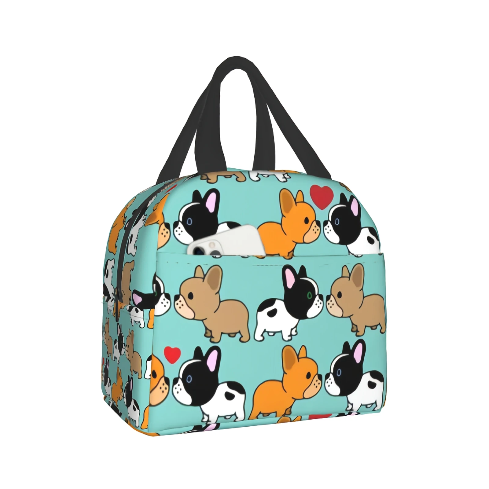 French Bulldog Love Lunch Bag Insulated Lunch Box Soft Cooler Cooling Tote Reusable Portable Cooler Lunch Box for Office Work
French Bulldog Love Lunch Bag Insulated Lunch Box Soft Cooler Cooling Tote Reusable Portable Cooler Lunch Box for Office Work