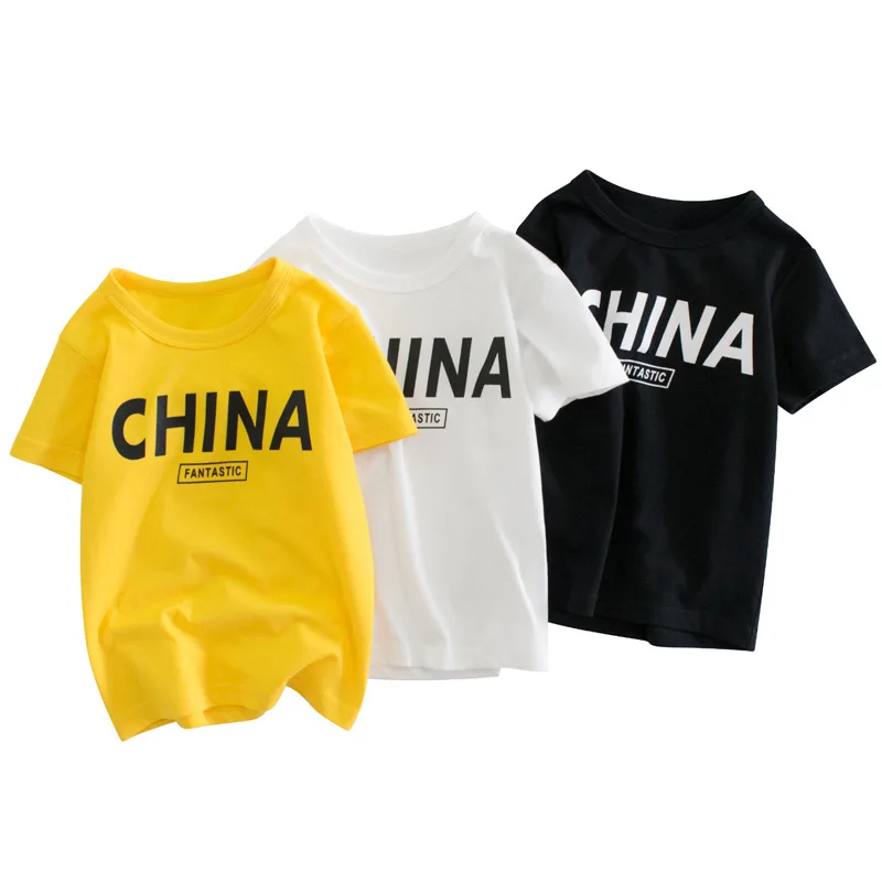 Children's T-Shirt Kid Tops Summer New Toddler Boy Casual Short-sleeved Shirts Letter Simple Boy Baby Cotton Round Neck Clothes
Children's T-Shirt Kid Tops Summer New Toddler Boy Casual Short-sleeved Shirts Letter Simple Boy Baby Cotton Round Neck Clothes