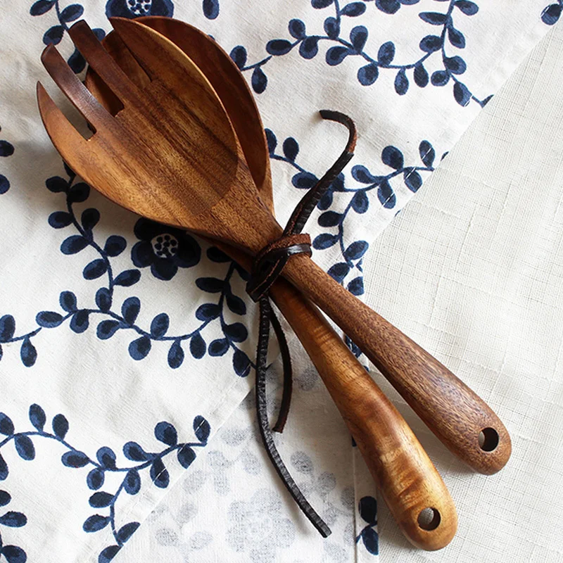 2Pcs Wooden Salad Spoon Fork Large Serving Spoon Set Salad Server Wood Kitchen Utensils Long Handle Soup Spoon Ladle Tableware
2Pcs Wooden Salad Spoon Fork Large Serving Spoon Set Salad Server Wood Kitchen Utensils Long Handle Soup Spoon Ladle Tableware