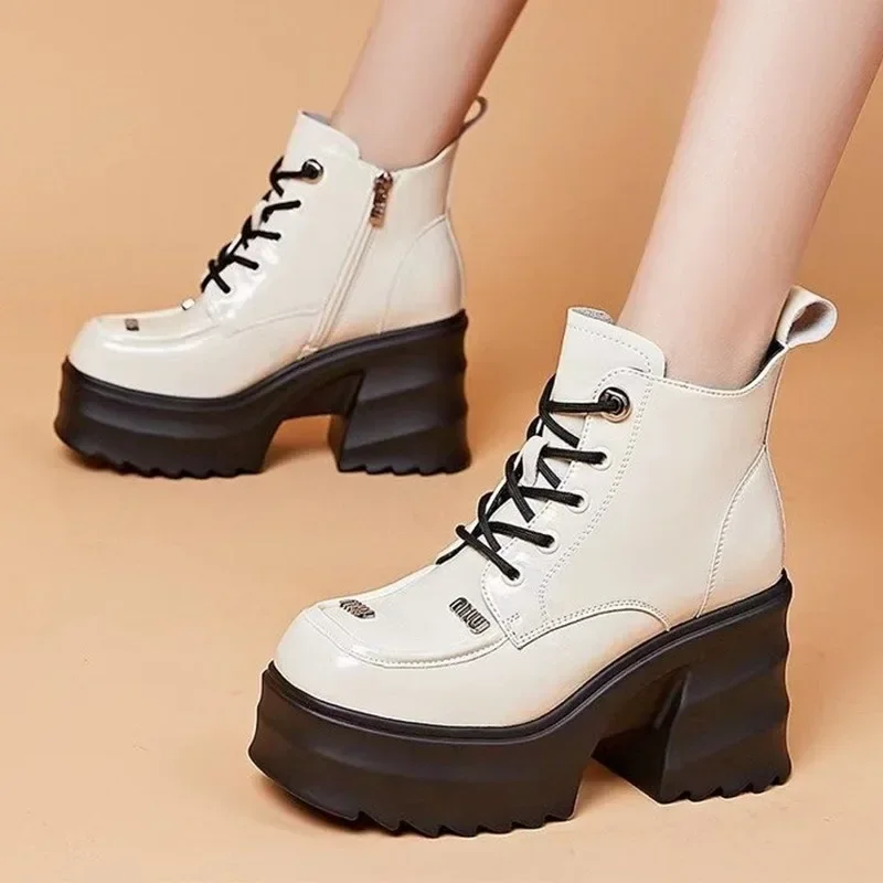 Ankle Women High Heels Chelsea Boots Platform Fashion Winter Shoes Women Chunky New Boots 2024 Punk Lace Up Pumps Botas Mujer
Ankle Women High Heels Chelsea Boots Platform Fashion Winter Shoes Women Chunky New Boots 2024 Punk Lace Up Pumps Botas Mujer