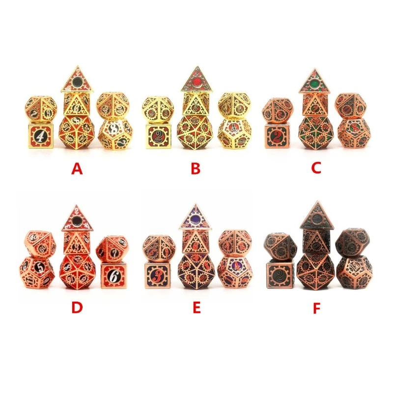 7 Pcs Polyhedral RPG Zinc Alloy Role for Play Game Lucky for Aesthetic Conscious Tabletop RPG Player
7 Pcs Polyhedral RPG Zinc Alloy Role for Play Game Lucky for Aesthetic Conscious Tabletop RPG Player