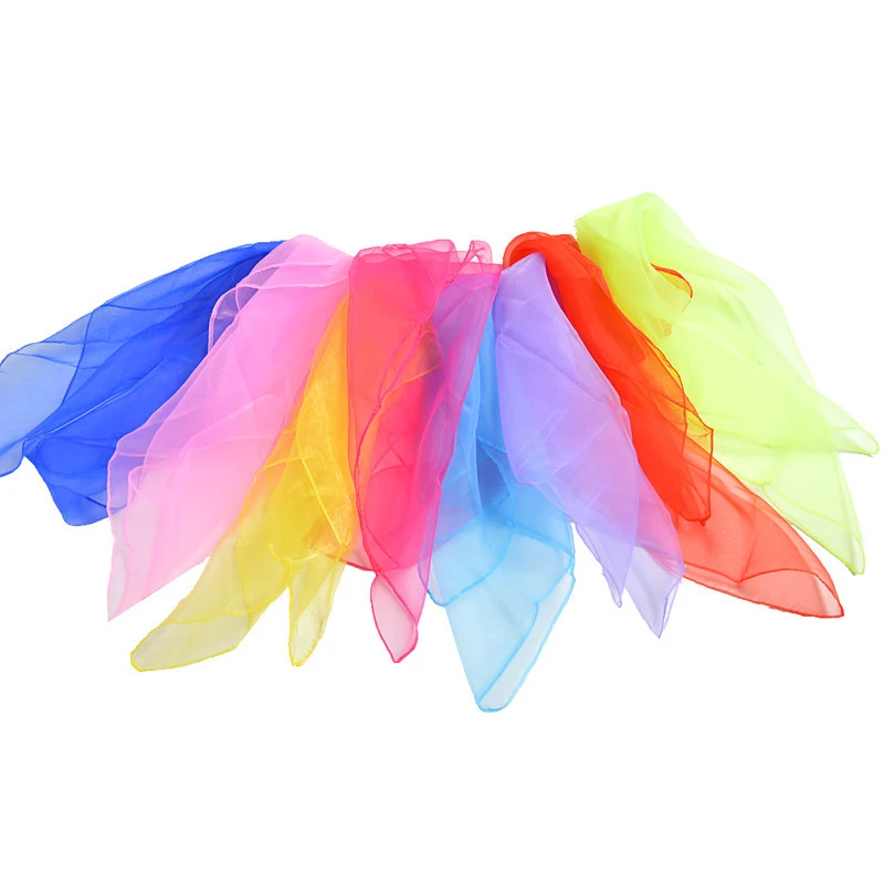 6Pcs Kindergarten Performance Dance Show Silk Scarf Solid Spring Transparent Square Chiffon Scarves For Party Wedding Decoration
6Pcs Kindergarten Performance Dance Show Silk Scarf Solid Spring Transparent Square Chiffon Scarves For Party Wedding Decoration