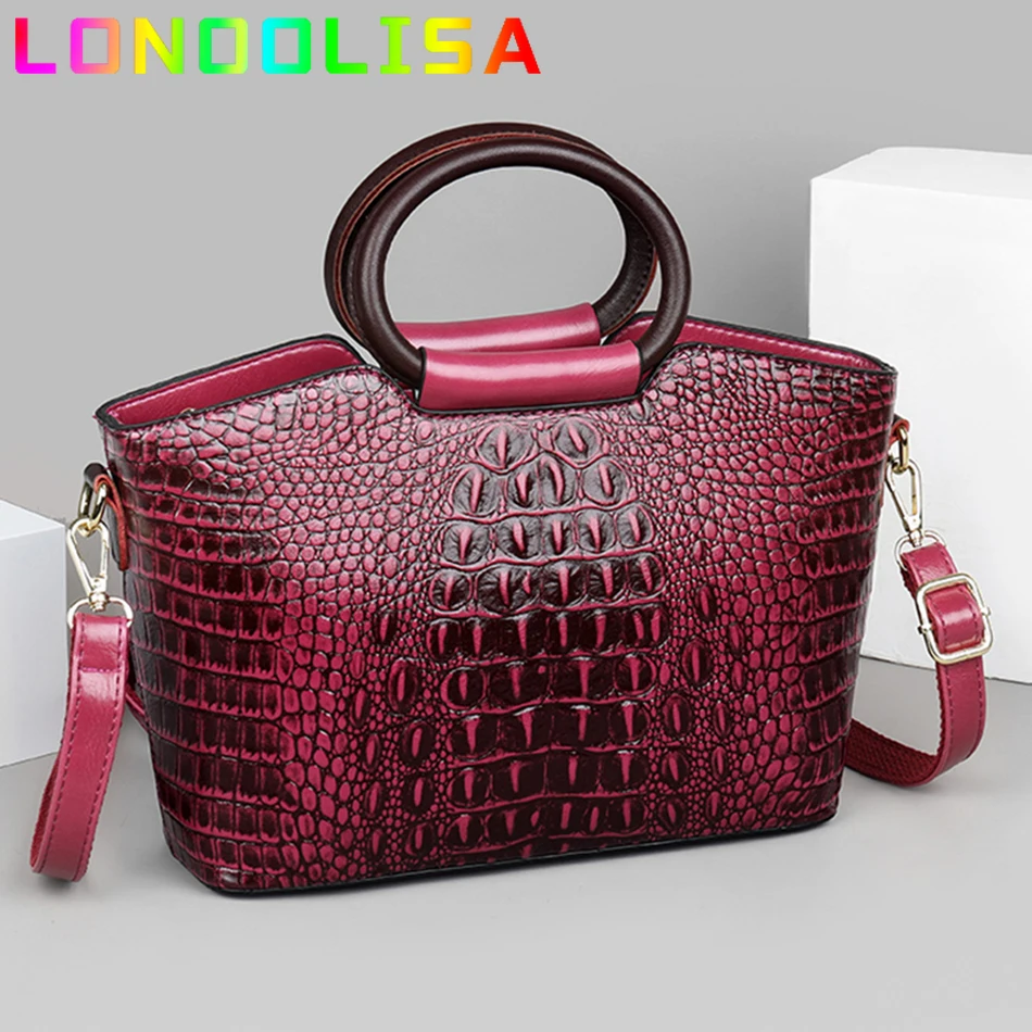 Luxury Crocodile Leather Women's Bag High Quality Handbag for Female 2022 Designer Shoulder Crossbody Casual Tote Shopper Bolsa
Luxury Crocodile Leather Women's Bag High Quality Handbag for Female 2022 Designer Shoulder Crossbody Casual Tote Shopper Bolsa