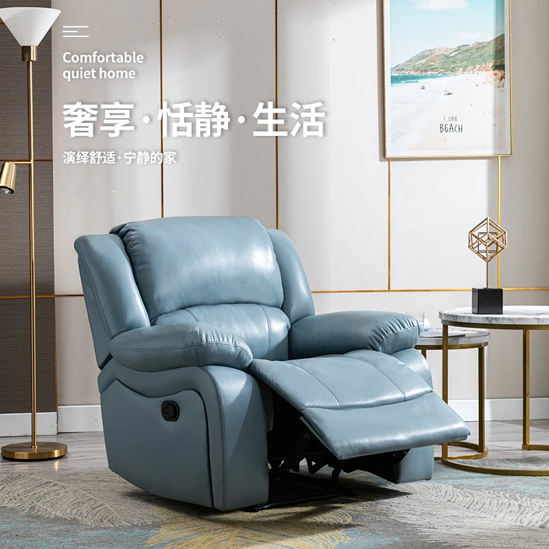Luxury Living Room Cinema to Enlarge and Widen Lazy Single Sofa Function Chair with Manual Sitting and Lying Function
Luxury Living Room Cinema to Enlarge and Widen Lazy Single Sofa Function Chair with Manual Sitting and Lying Function
