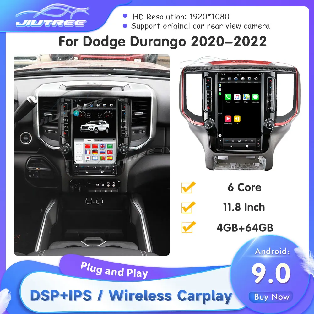 Автомобильный мультимедийный плеер, экран 11,8 дюйма Tesla для Dodge RAM 2500 2020 2021 2022 Android PX6
Автомобильный мультимедийный плеер, экран 11,8 дюйма Tesla для Dodge RAM 2500 2020 2021 2022 Android PX6