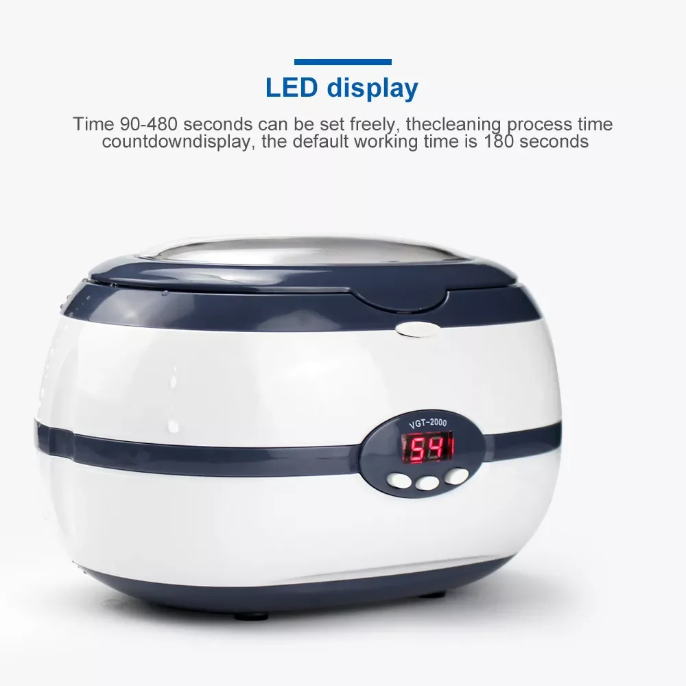 220V Ultrasonic Cleaner 35W For Necklace Earrings Bracelets Dentures Household Ultrasonic Cleaning Washer Machine Baths
220V Ultrasonic Cleaner 35W For Necklace Earrings Bracelets Dentures Household Ultrasonic Cleaning Washer Machine Baths