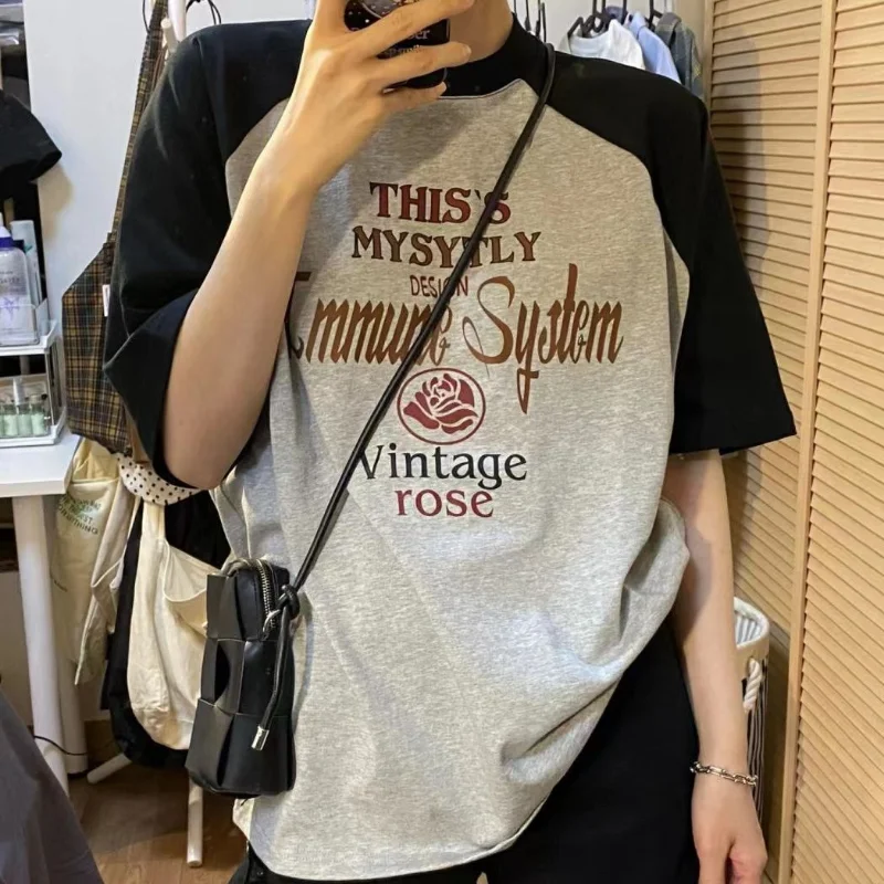 HOUZHOU Vintgae T-shirts Women Grunge Y2k Short Sleeve Tees Oversized Summer Tshirts Streetwear Korean Fashion 90s Aesthetic Top
HOUZHOU Vintgae T-shirts Women Grunge Y2k Short Sleeve Tees Oversized Summer Tshirts Streetwear Korean Fashion 90s Aesthetic Top