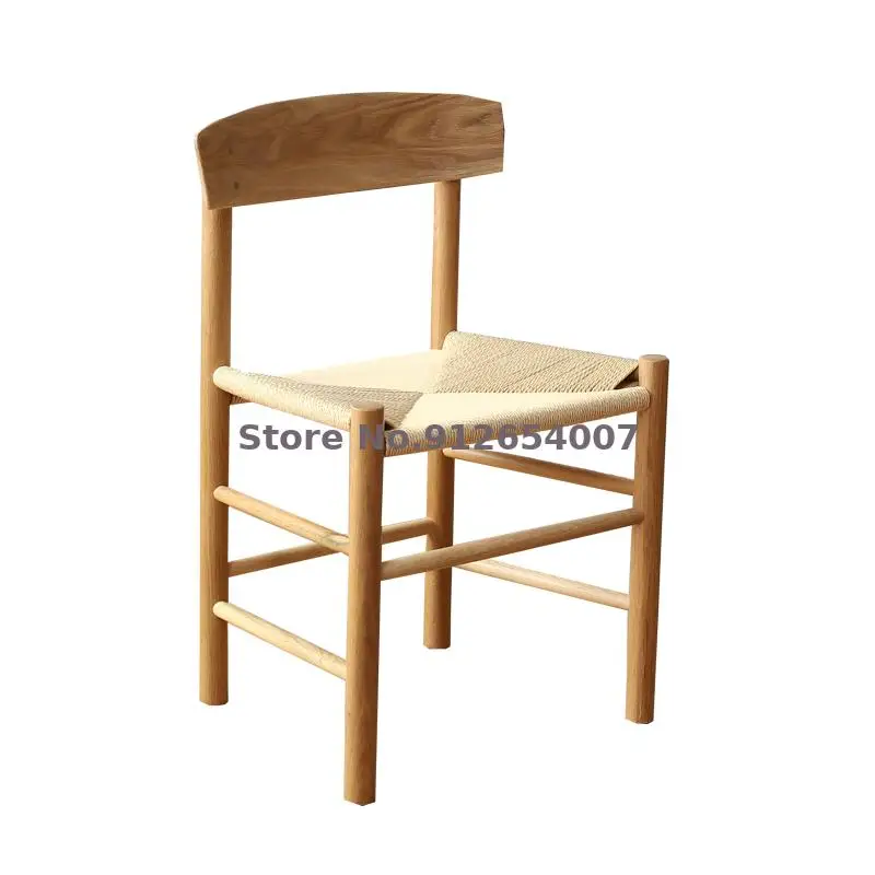 Скандинавский обеденный стул из массива дерева J39 белого дуба y-образный в