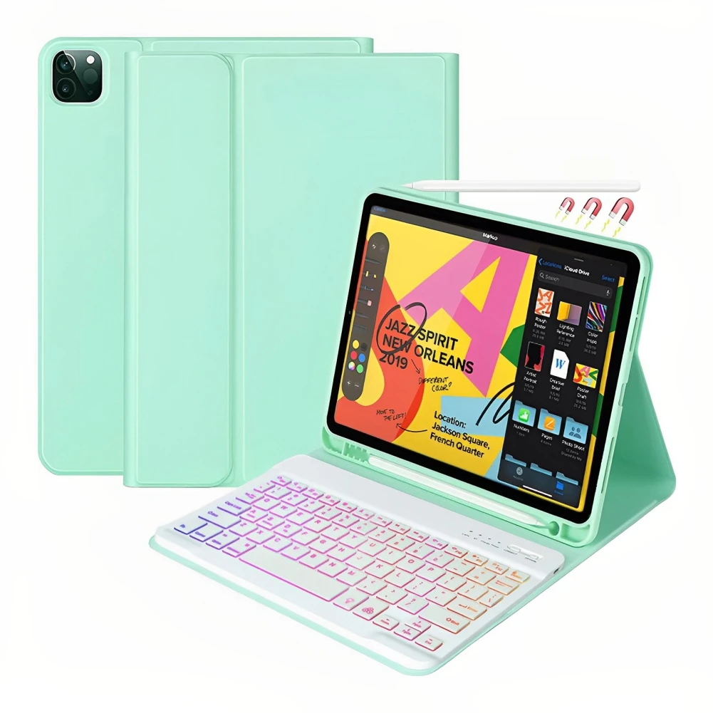 Чехол с беспроводной Bluetooth-клавиатурой для IPad7/8/9/10,2/Pro10.5/air3, универсальный тонкий кожаный смарт-чехол-книжка с держателем для карандашей
Чехол с беспроводной Bluetooth-клавиатурой для IPad7/8/9/10,2/Pro10.5/air3, универсальный тонкий кожаный смарт-чехол-книжка с держателем для карандашей