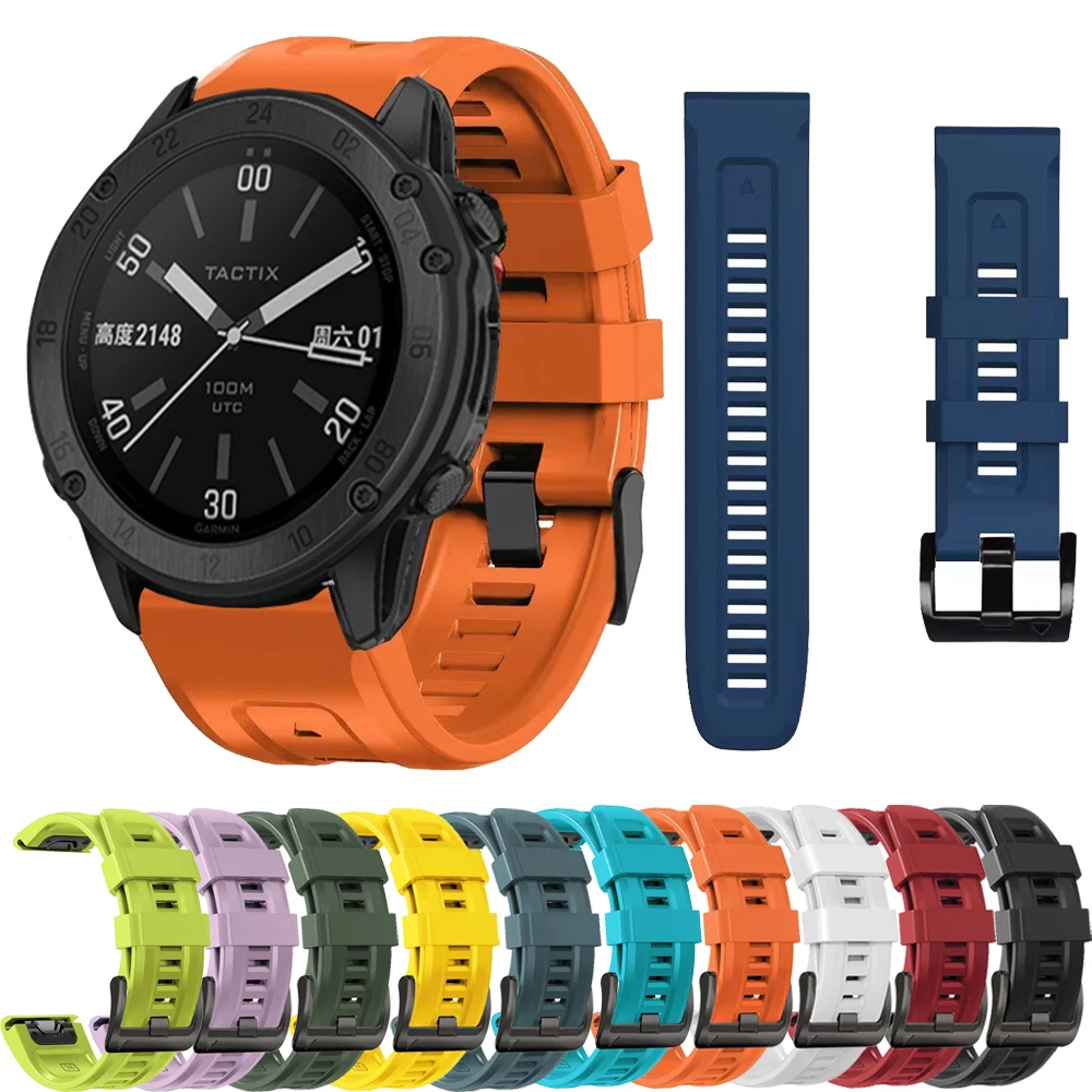 Ремешок силиконовый для наручных часов Garmin Fenix 7X 6X 5X Plus, быстросъемный браслет для Garmin тактический, Дельта/эндуро/спуска, MK Спортивный Браслет, 26 мм
Ремешок силиконовый для наручных часов Garmin Fenix 7X 6X 5X Plus, быстросъемный браслет для Garmin тактический, Дельта/эндуро/спуска, MK Спортивный Браслет, 26 мм