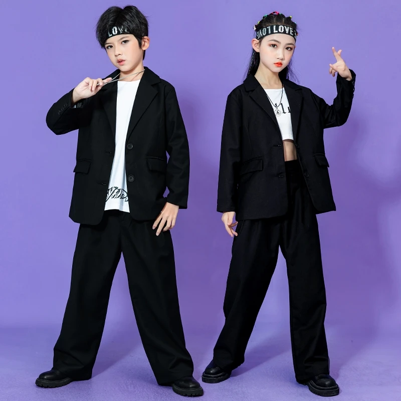 Teen Boys Black Suit Hip Hop Dance Outfit Blazer Jacket Top Baggy Pants Girls Jazz Performance Costume Concert Catwalk Clothing
Teen Boys Black Suit Hip Hop Dance Outfit Blazer Jacket Top Baggy Pants Girls Jazz Performance Costume Concert Catwalk Clothing