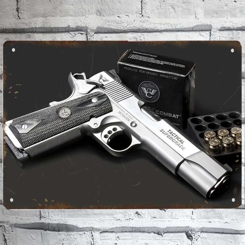 New Assault Rifle Tin Sign Air Pistol with 6 Gram (15 Pack) and 500 Lead Pellets Wall tin sign 8*6inch
New Assault Rifle Tin Sign Air Pistol with 6 Gram (15 Pack) and 500 Lead Pellets Wall tin sign 8*6inch