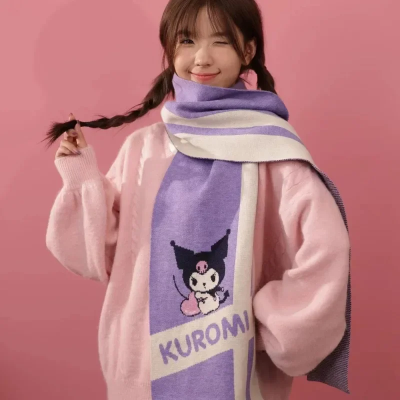 Sanrio Hello Kitty Kuromi My Melody Knitted Scarf Kawaii Red Scarf Winter Cartoon Cute Windproof Warm Student Japanese Girl Gift
Sanrio Hello Kitty Kuromi My Melody Knitted Scarf Kawaii Red Scarf Winter Cartoon Cute Windproof Warm Student Japanese Girl Gift