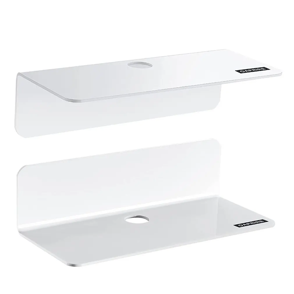 2 шт., настенные акриловые полки для хранения вещей 
2 шт., настенные акриловые полки для хранения вещей