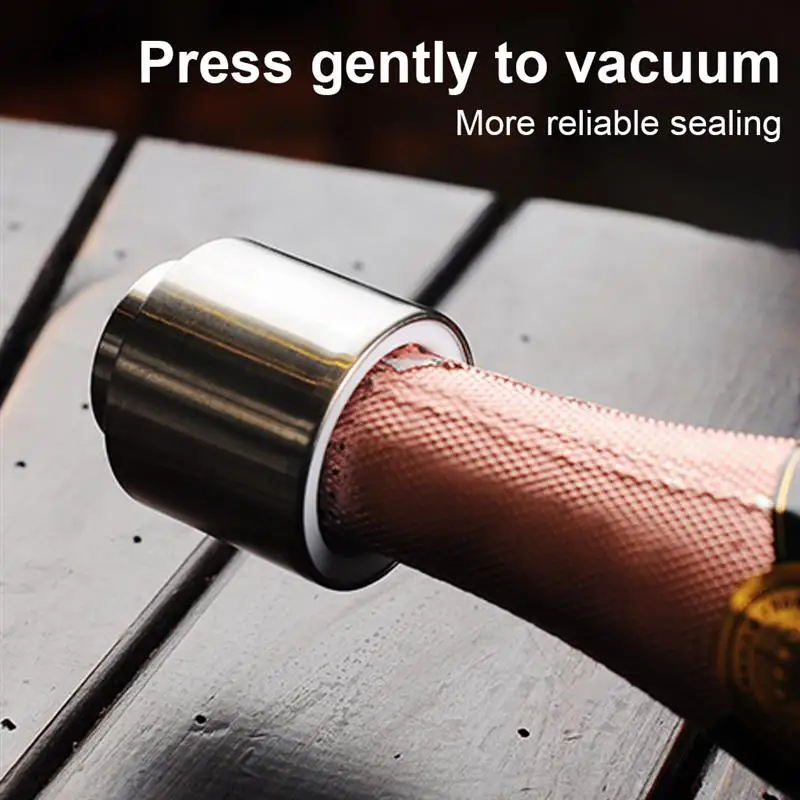 Wine Bottle Stopper Stainless Steel Fresh Keeping Champagne Grape Wine Sealer Resealable Leak-Proof Cap
Wine Bottle Stopper Stainless Steel Fresh Keeping Champagne Grape Wine Sealer Resealable Leak-Proof Cap