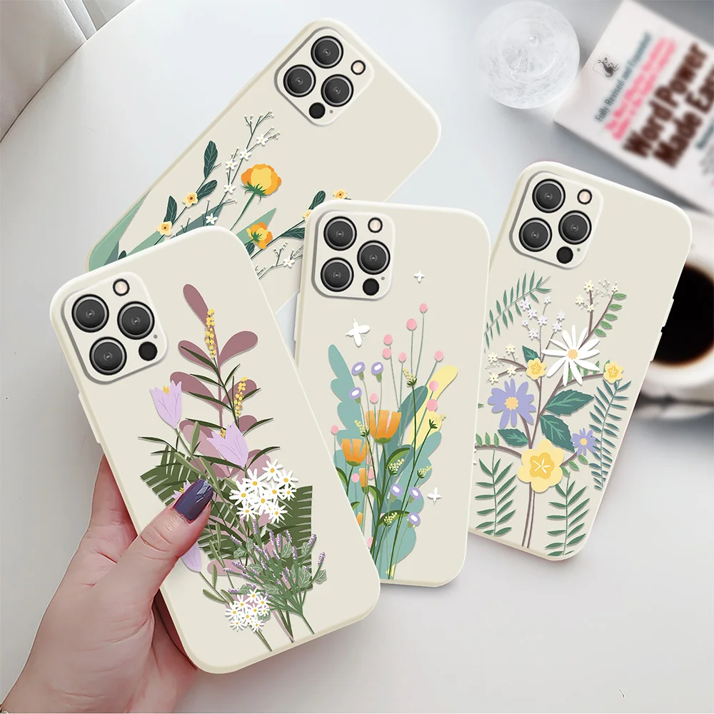 Floral Flower Case for iPhone 14 13 12 11 Pro Max Mini XS XR X 7 8 Plus Coque Back Cover Soft Silicone Phone Cases For iPhone13
Floral Flower Case for iPhone 14 13 12 11 Pro Max Mini XS XR X 7 8 Plus Coque Back Cover Soft Silicone Phone Cases For iPhone13