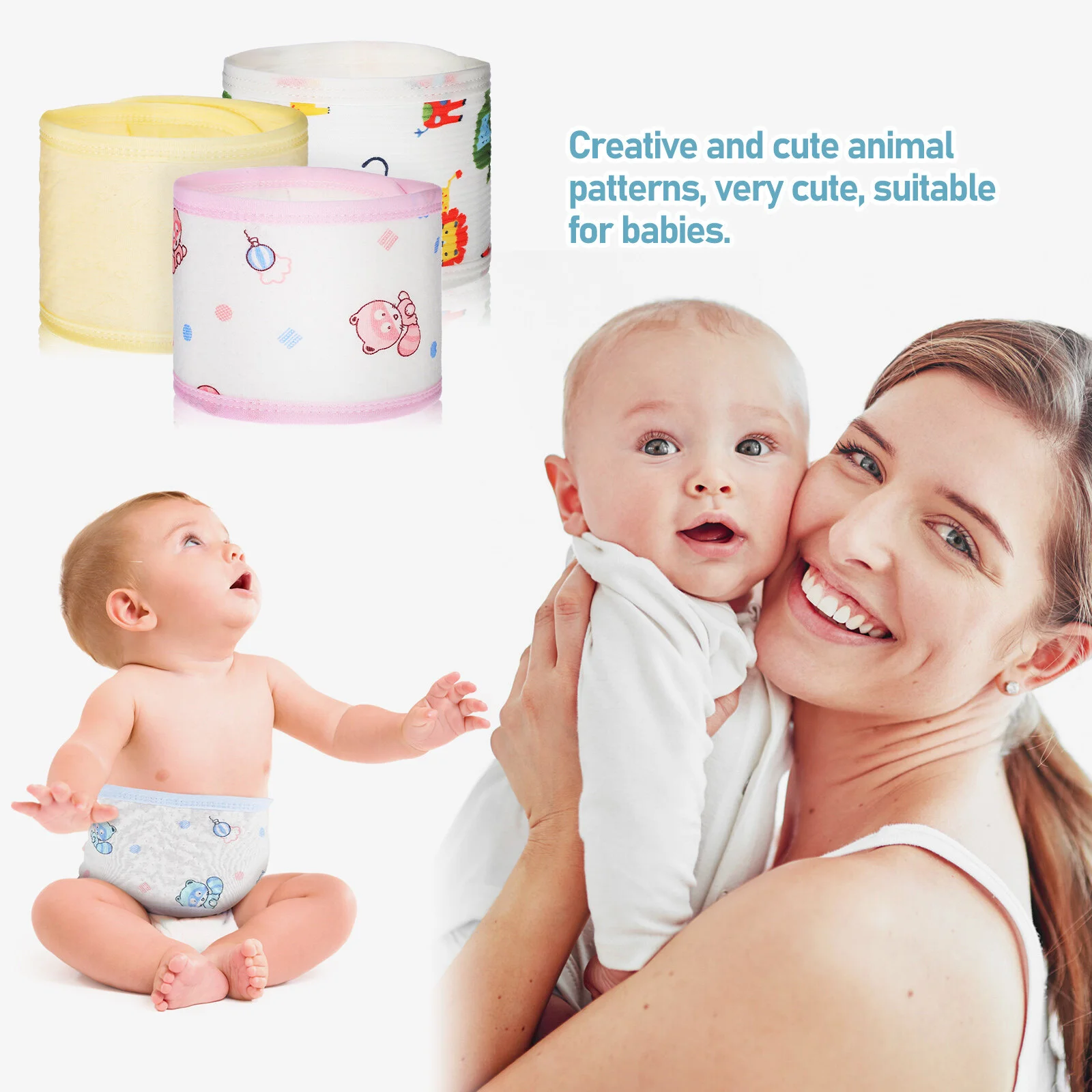 10Pcs Infant Belly Bands Cotton Umbilical Cord Cartoon Newborn Navel Belt for Protection Abdomena
10Pcs Infant Belly Bands Cotton Umbilical Cord Cartoon Newborn Navel Belt for Protection Abdomena