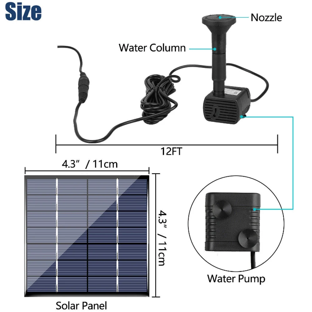 Floating Solar Fountain Garden Waterfall Fountain Pool Pond Bird Bath Solar Panel Water Pump Garden Decoration Powered Fountain
Floating Solar Fountain Garden Waterfall Fountain Pool Pond Bird Bath Solar Panel Water Pump Garden Decoration Powered Fountain