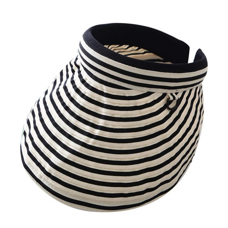 Ladies Sun Shade Golf Tennis Hat Foldable Quick-Drying Striped Sun Hat For Beach Vacation
Ladies Sun Shade Golf Tennis Hat Foldable Quick-Drying Striped Sun Hat For Beach Vacation