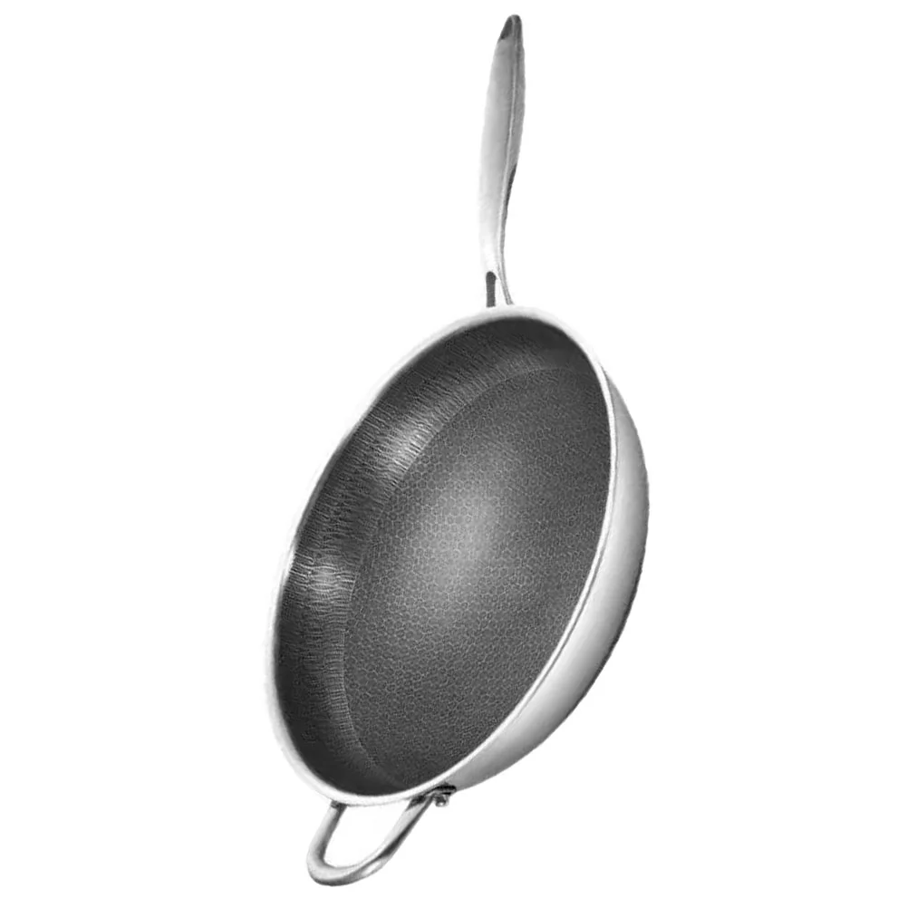 Stainless Steel Wok Household Kitchen Supply Restaurant Frying Pan Cookware Everyday Accessories Flat Bottom
Stainless Steel Wok Household Kitchen Supply Restaurant Frying Pan Cookware Everyday Accessories Flat Bottom