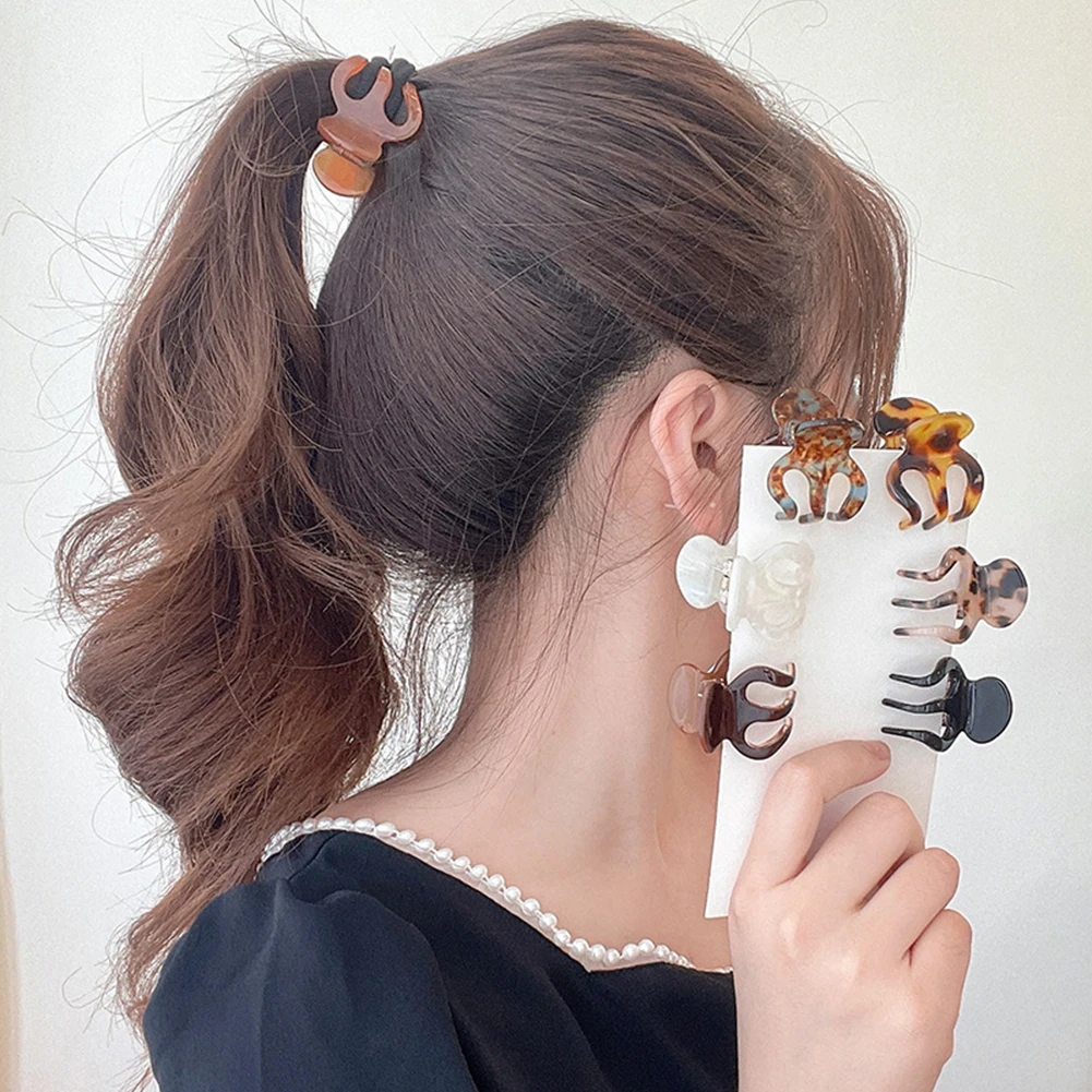 Sweet Mini Acetate Hair Clip For Women Girls Hair Claw Chic Barrettes Crab Hairpins Styling Claw Clips Fashion Hair Accessories
Sweet Mini Acetate Hair Clip For Women Girls Hair Claw Chic Barrettes Crab Hairpins Styling Claw Clips Fashion Hair Accessories