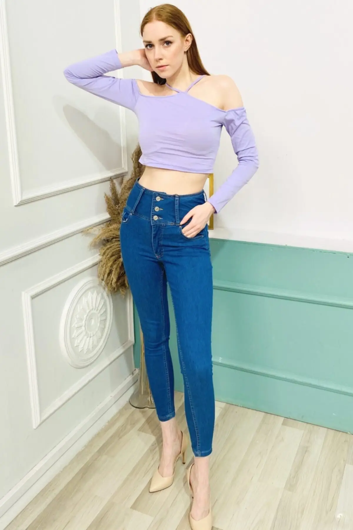 Women's Jean Button Detail Trousers Full Length Straight Pant Streetwear Female Buttons Zipper Ladies
Women's Jean Button Detail Trousers Full Length Straight Pant Streetwear Female Buttons Zipper Ladies