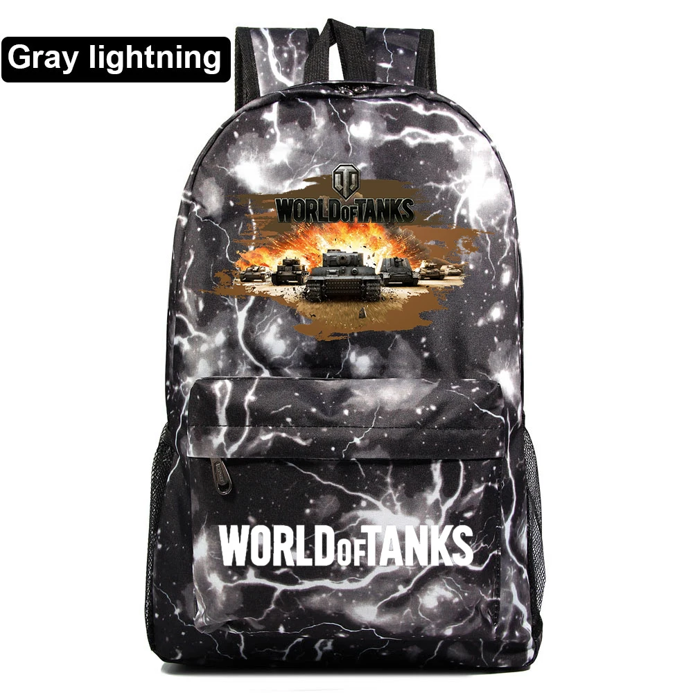 MINISO игровой студенческий рюкзак World Of Tanks для девочек и мальчиков Mochila крутой