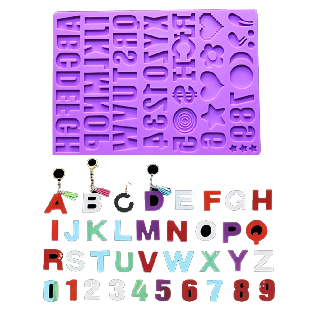 Alphabet Number Decoration Craft Silicone Mold for DIY Earring Pendant Creative Letter Keychain Mold Crystal Epoxy Resin Mold
Alphabet Number Decoration Craft Silicone Mold for DIY Earring Pendant Creative Letter Keychain Mold Crystal Epoxy Resin Mold